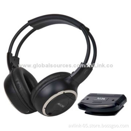 IR Wireless Stereo Headphones for Home Audio Systems with 10m Operating Distance, Built-in Speaker
